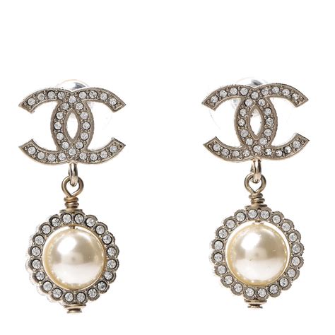 chanel fine jewelry pearl and diamond earrings|chanel earrings euro price.